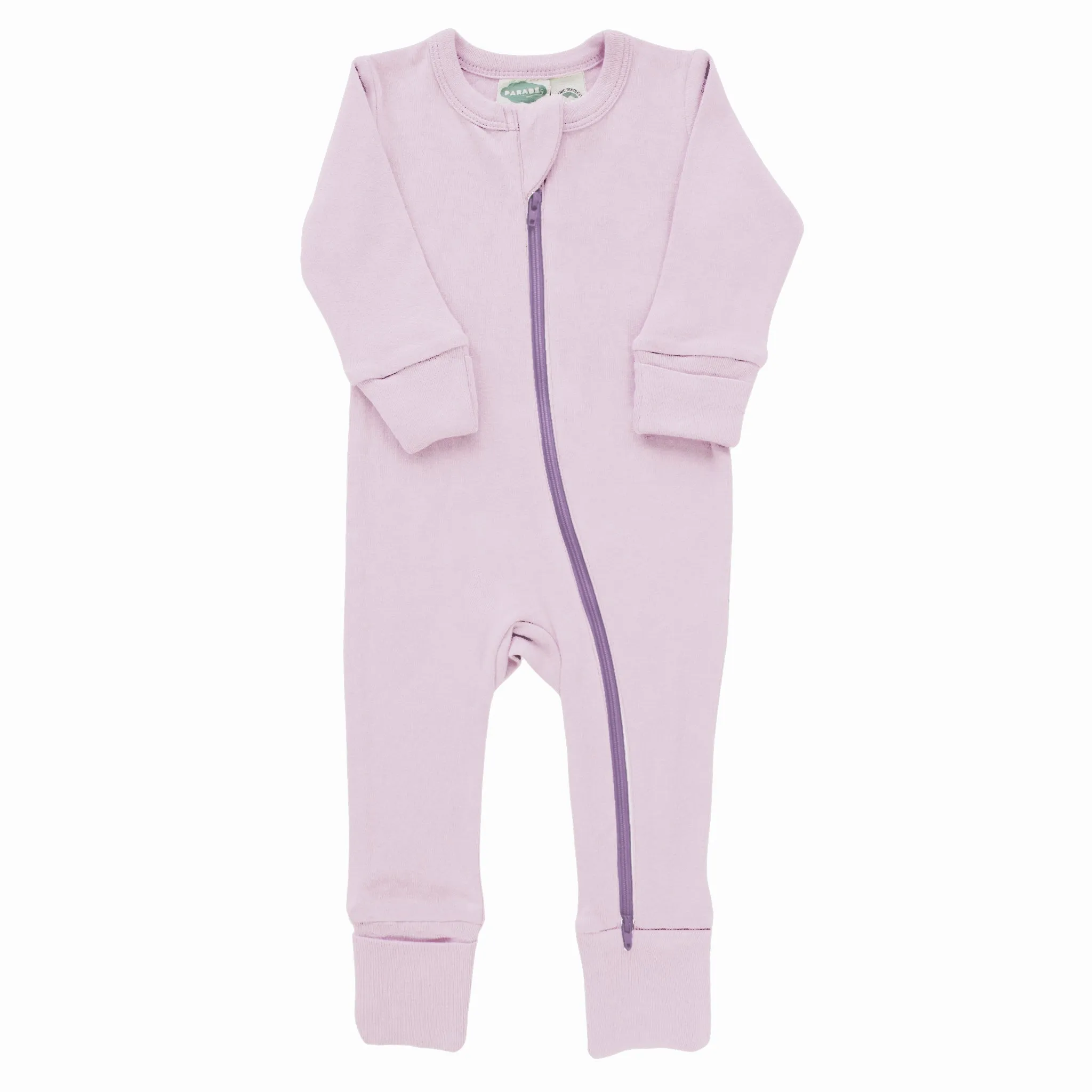 Organic Essential Basic '2-Way' Zipper Romper - Long Sleeve