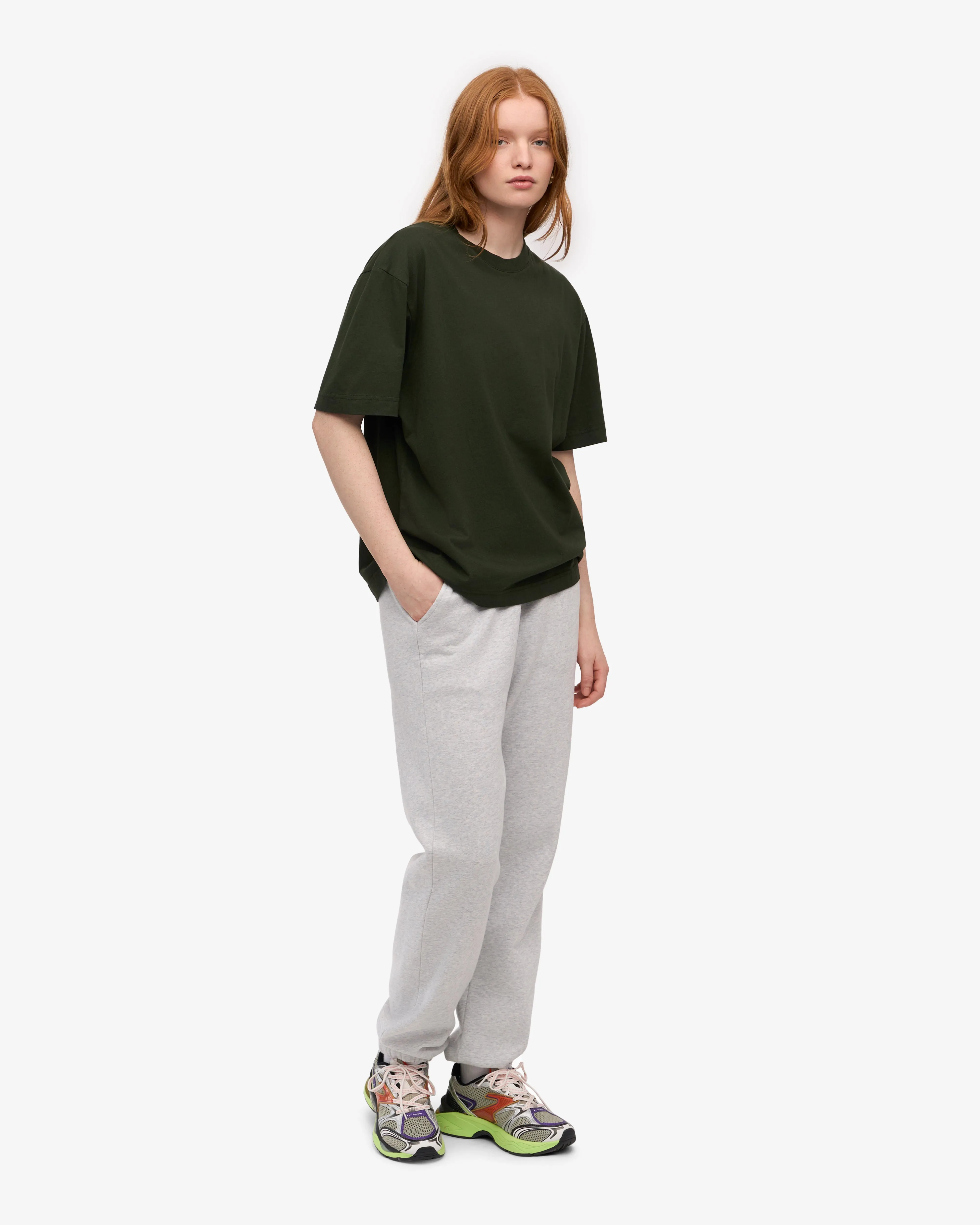 Organic Sweatpants - Snow Melange