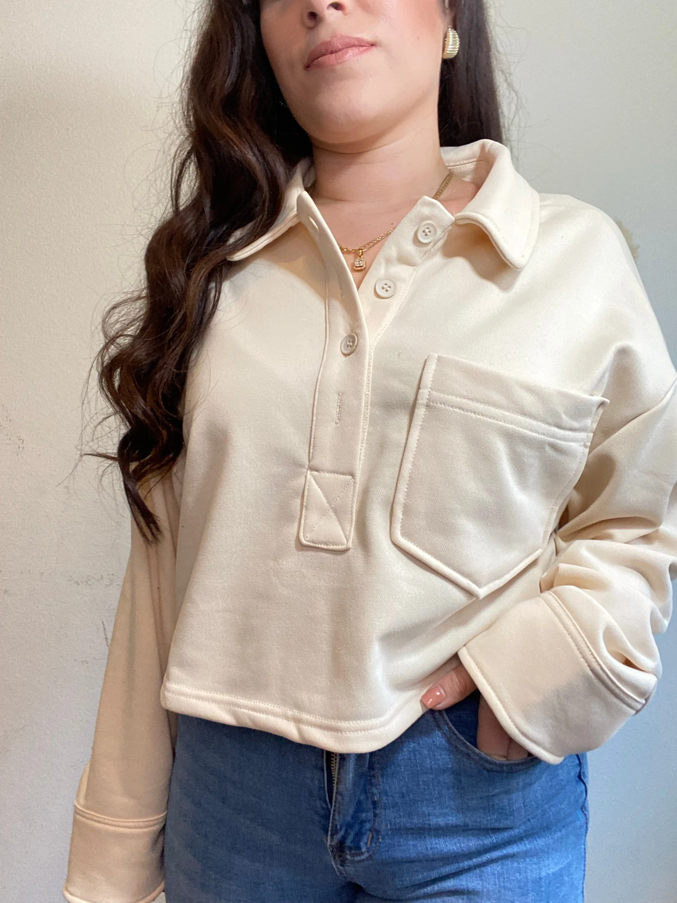 Oversized Cropped Sweater