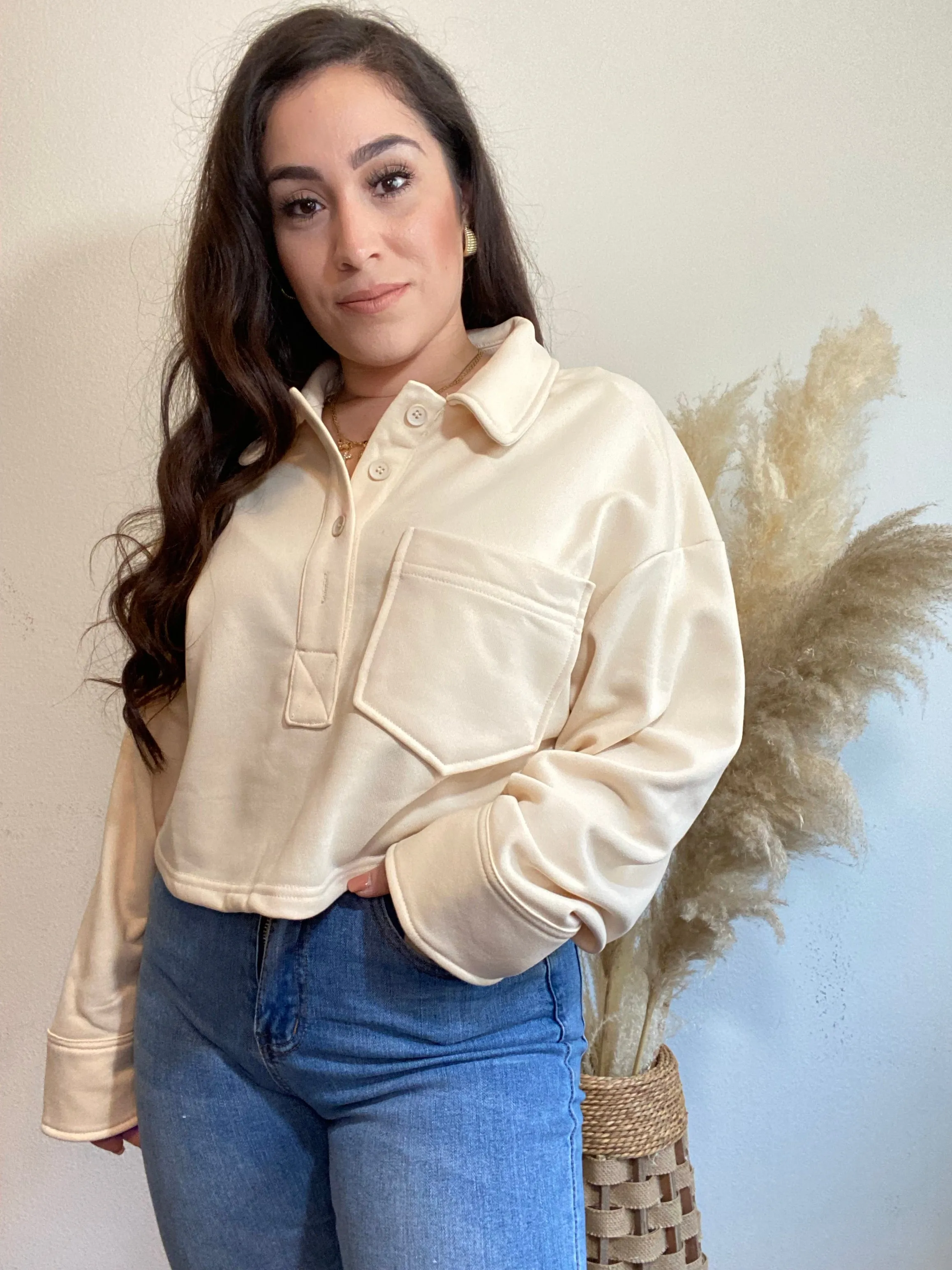 Oversized Cropped Sweater