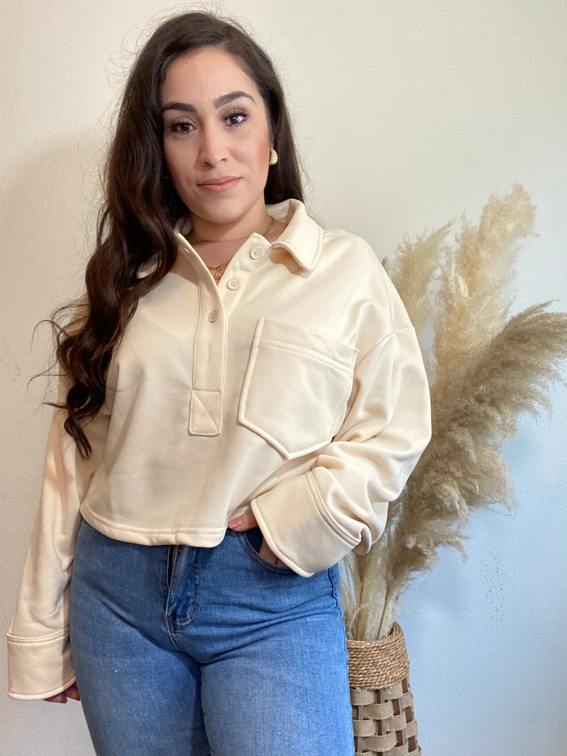 Oversized Cropped Sweater