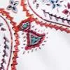 Paisley Print Tie-Back Romper