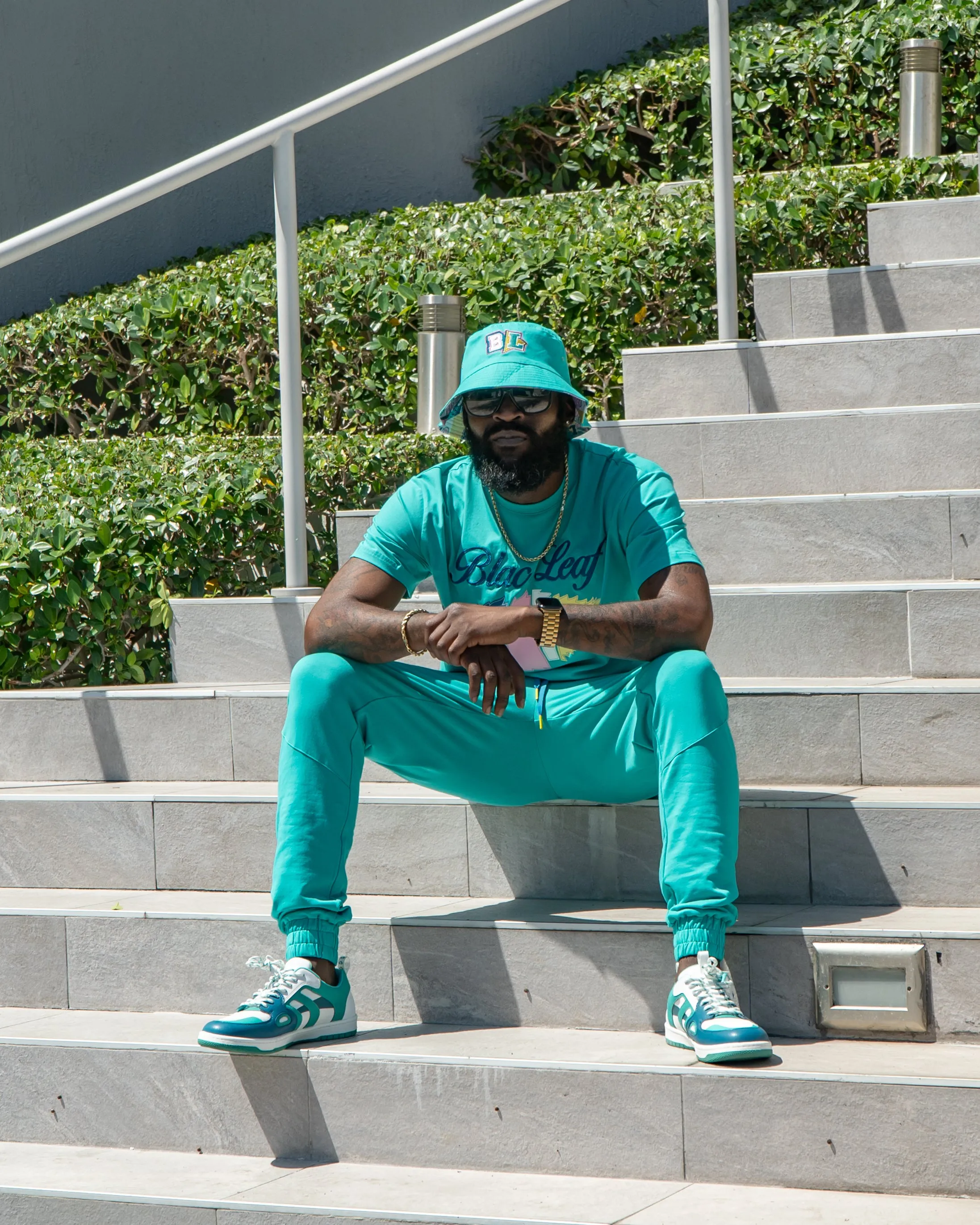 Patchwork Leaf Jogger