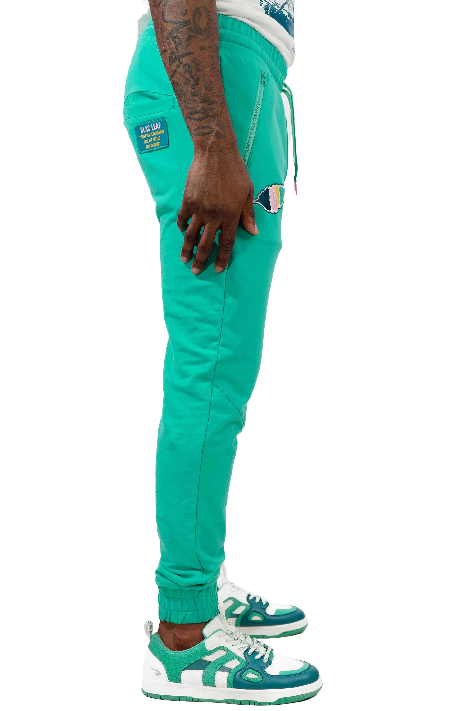 Patchwork Leaf Jogger