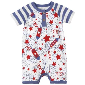 Patriotic Henley Shortie Romper