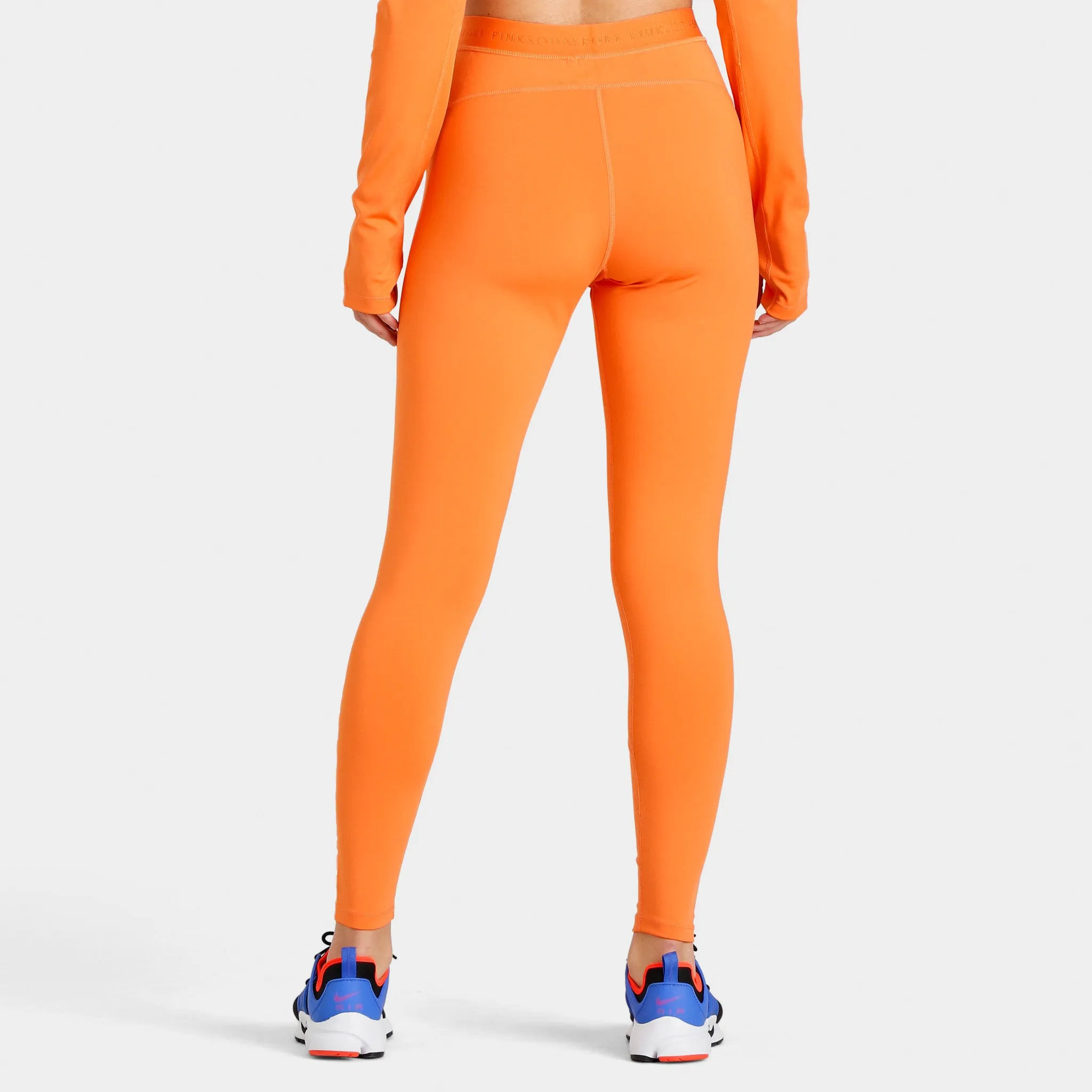 Pink Soda Sport Women's Topanga Cross Tape Tights / Dusty Orange
