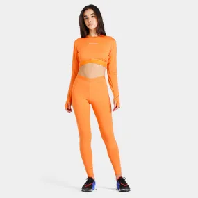 Pink Soda Sport Women's Topanga Cross Tape Tights / Dusty Orange