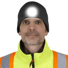 PIONEER KNIT TOQUE WITH LED HEADLIGHT - BLACK - O/S