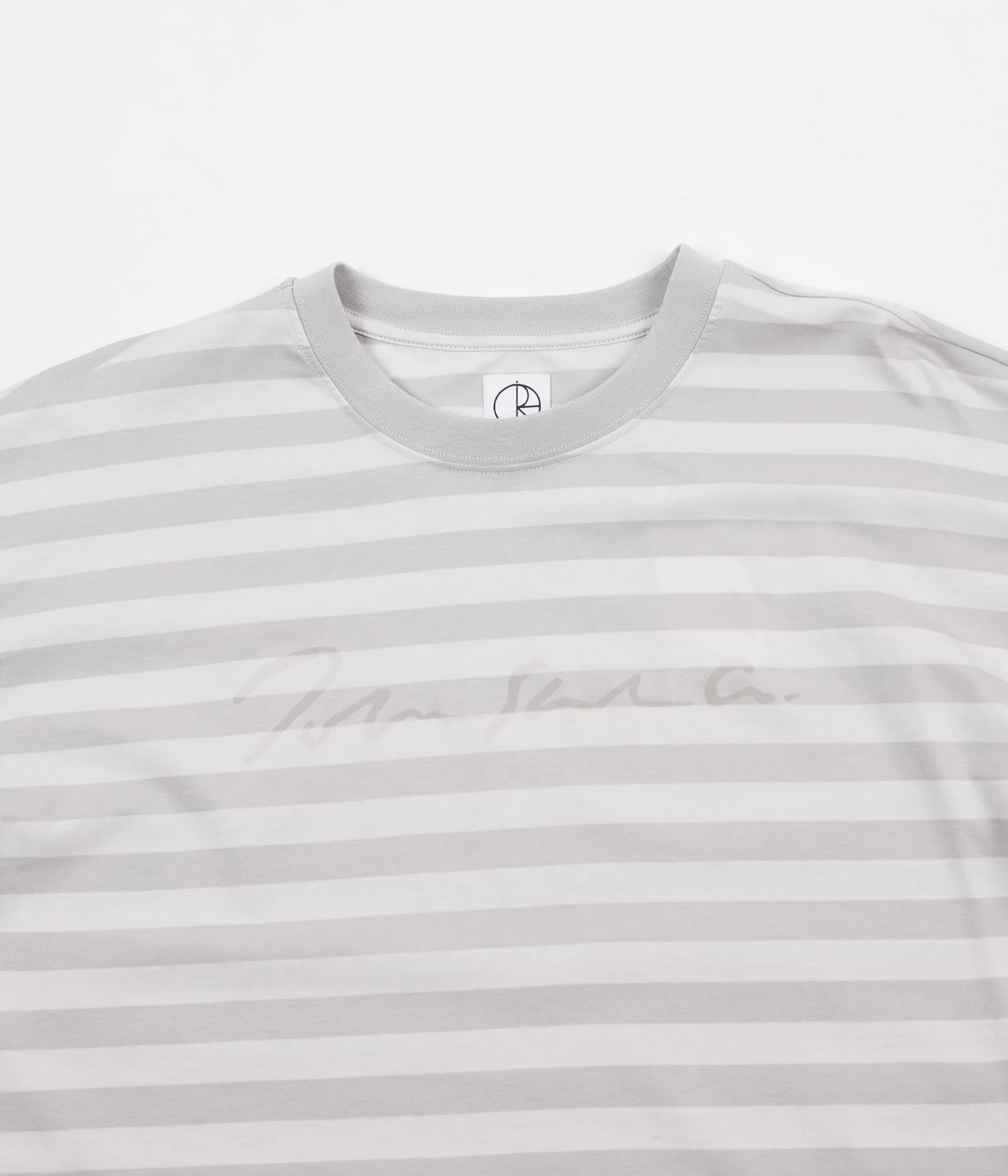 Polar Signature Striped Long Sleeve T-Shirt - Grey