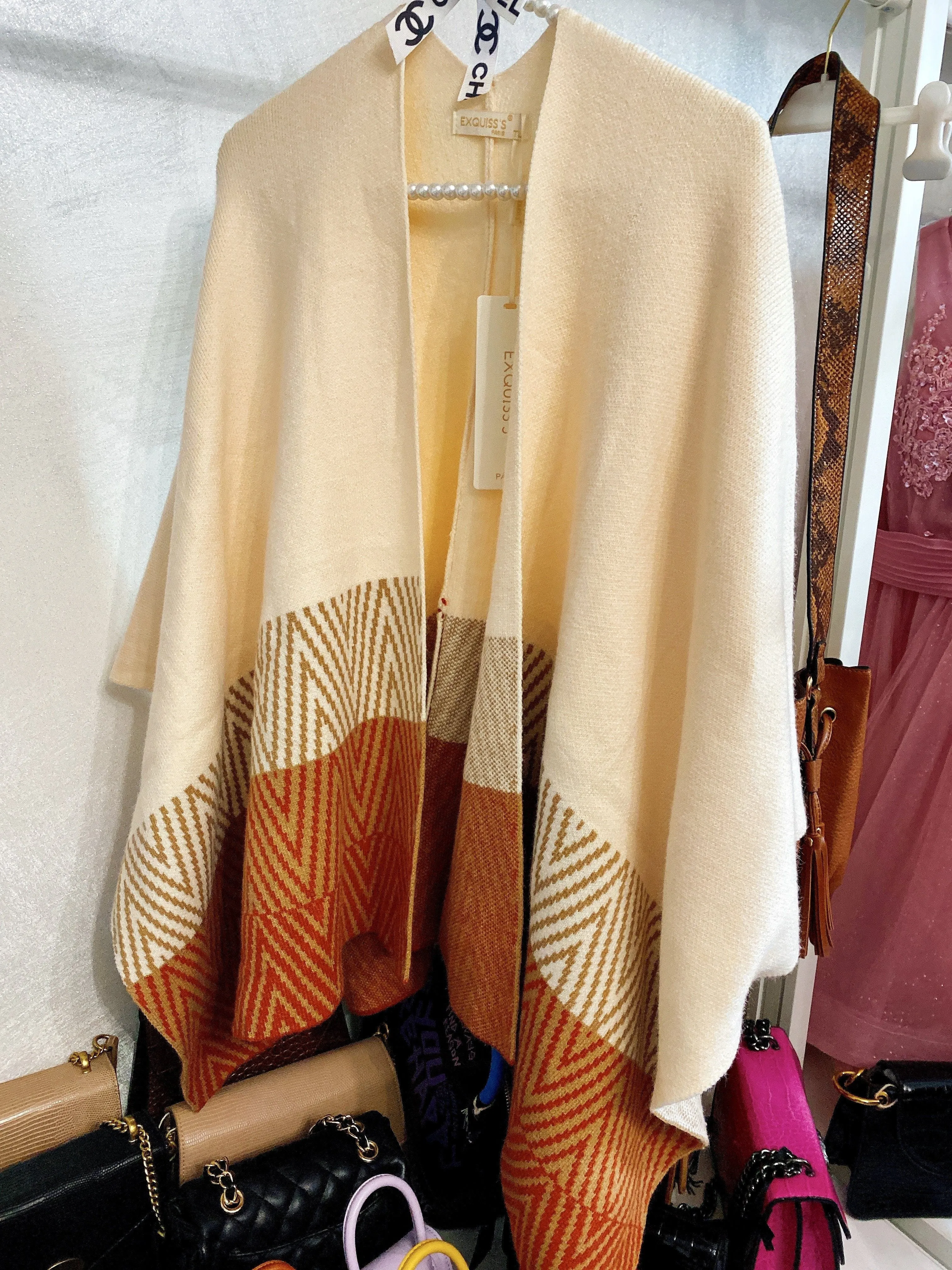 Poncho in lana