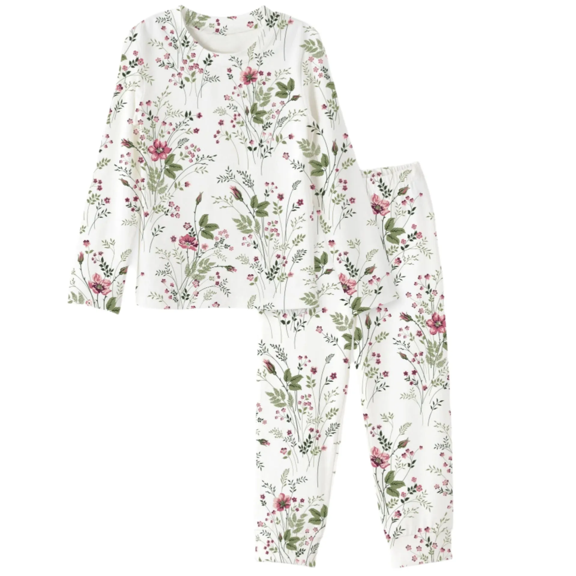 Pretty Petals Girl's Bamboo Pajama Set