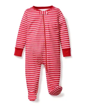 Red Stripe Pima Romper