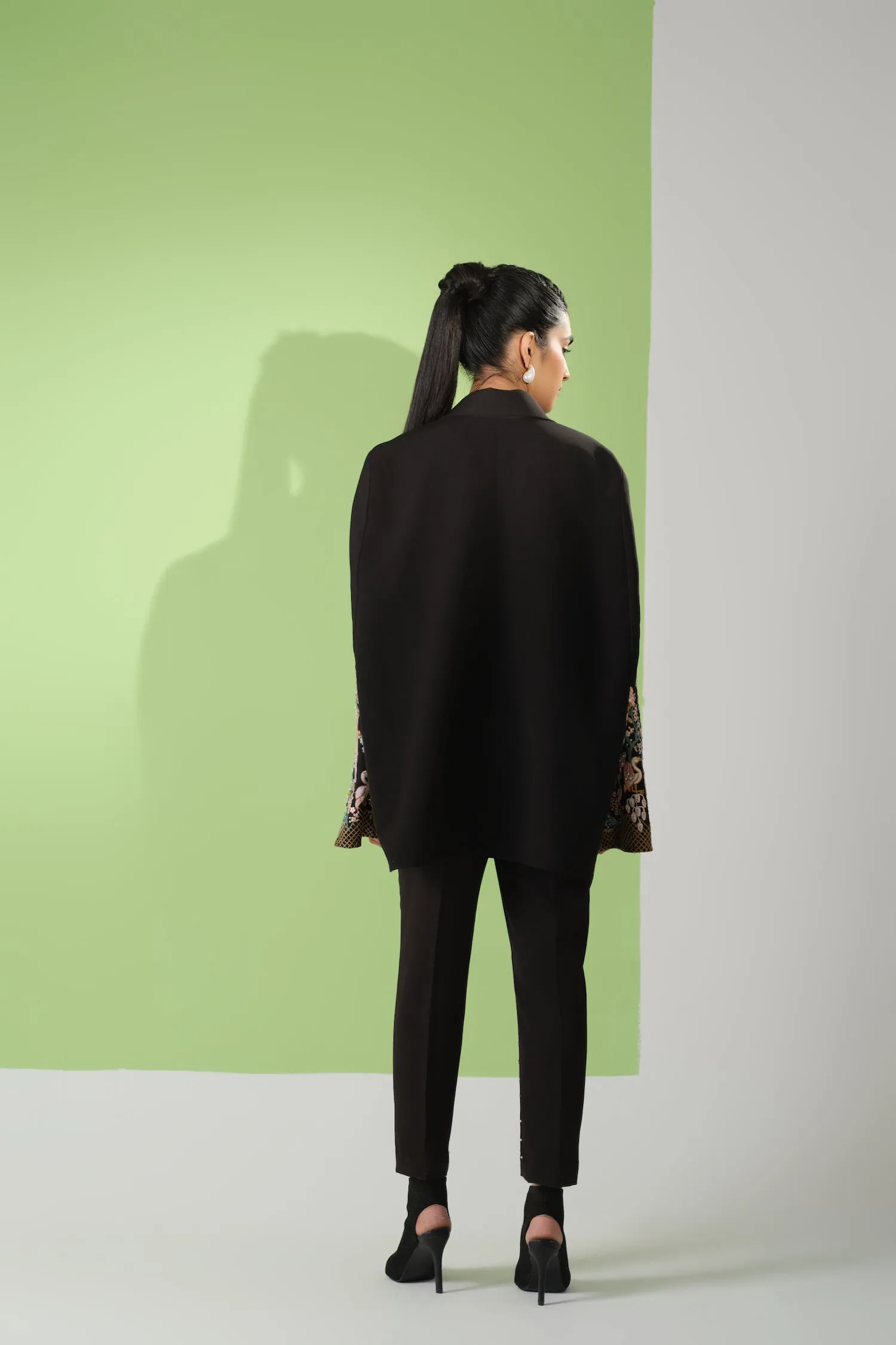Regal Noir Cape Co-Ord Set