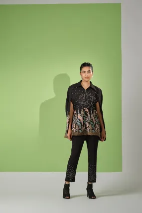 Regal Noir Cape Co-Ord Set