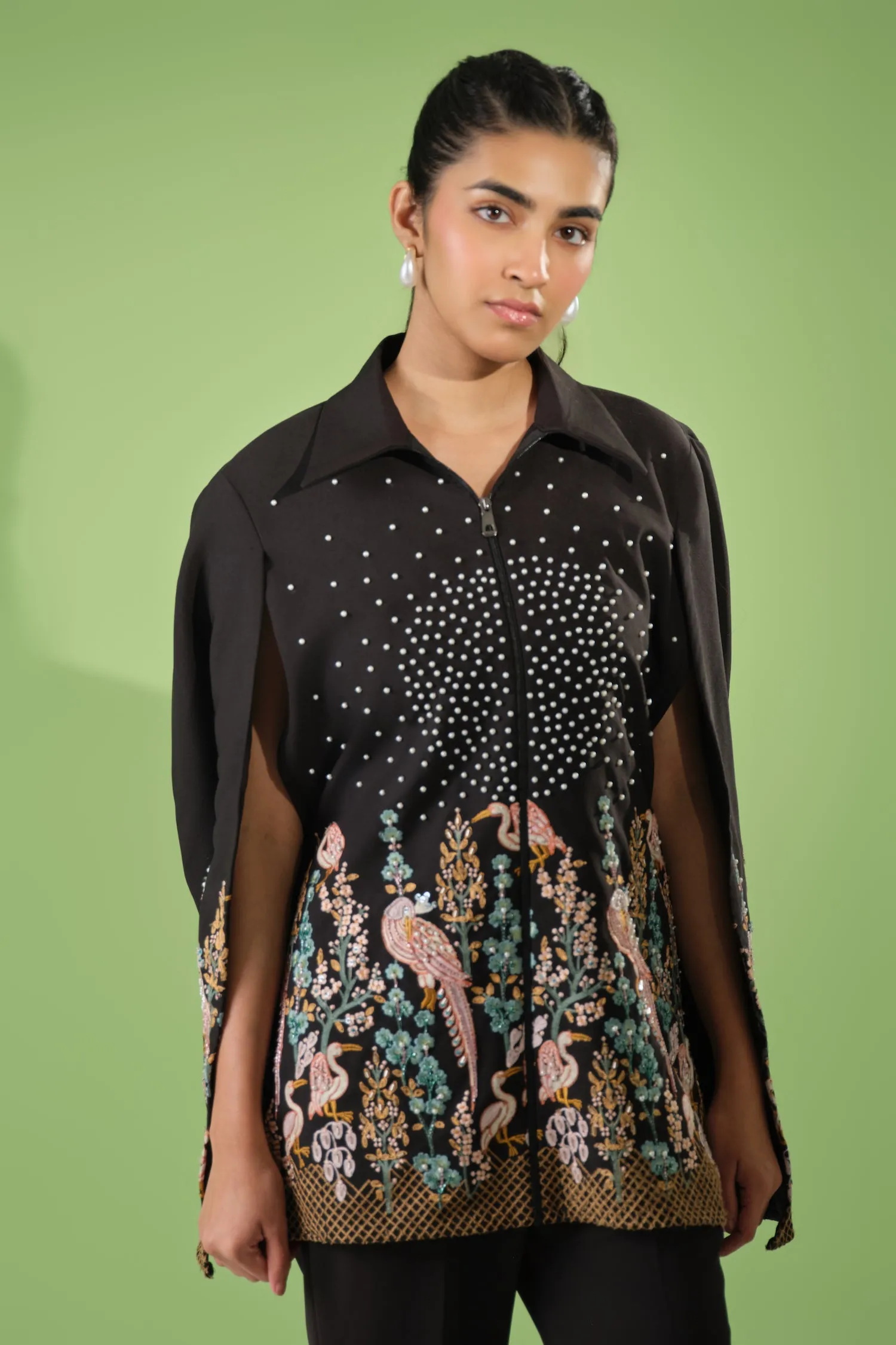 Regal Noir Cape Co-Ord Set