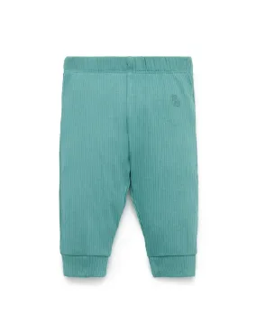RIB LEGGINGS - MOSS GREEN