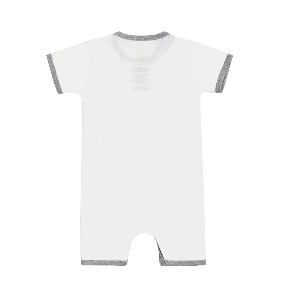 Romper Short Sleeve D01 White