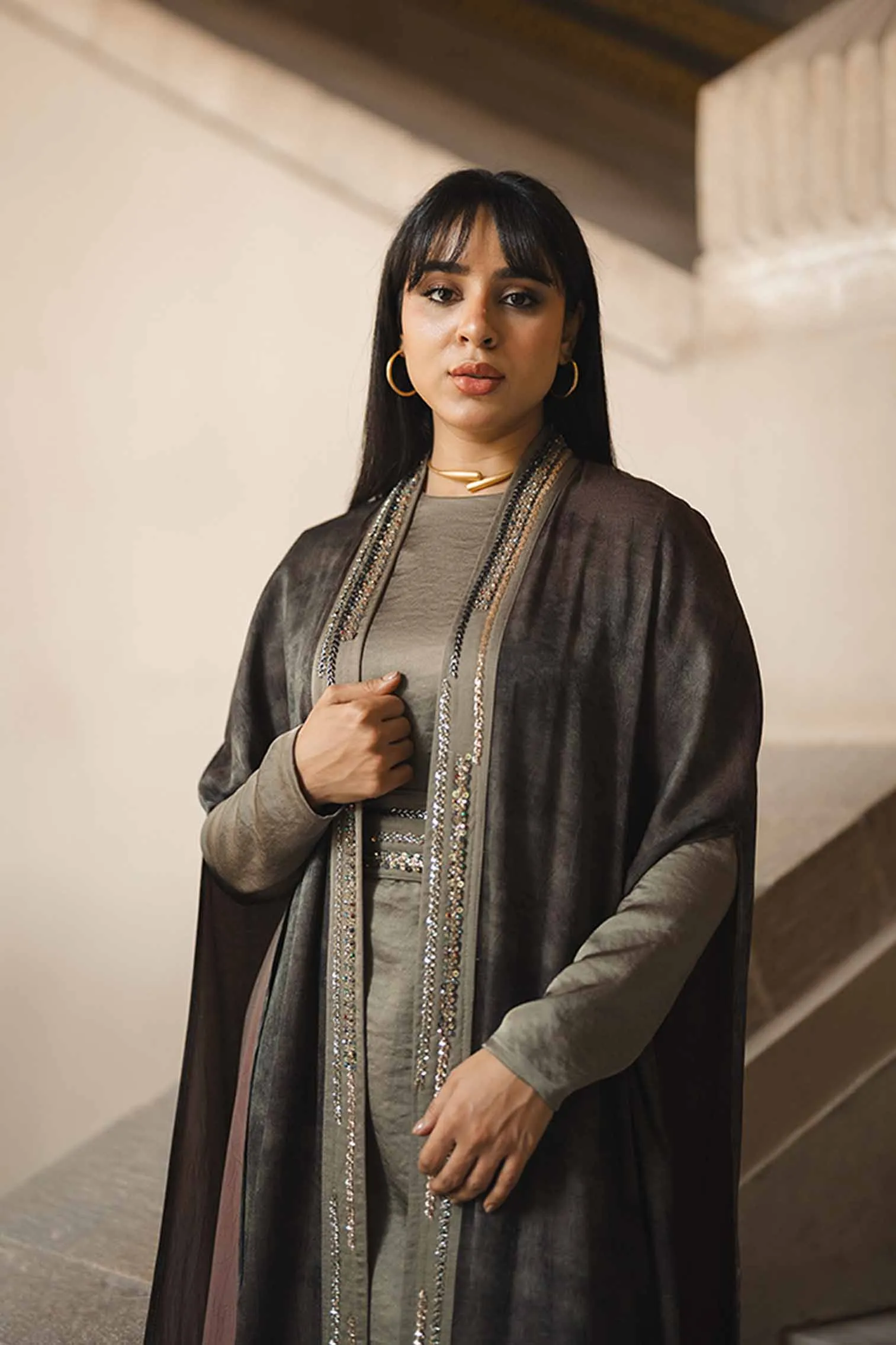 SATIN CAPE