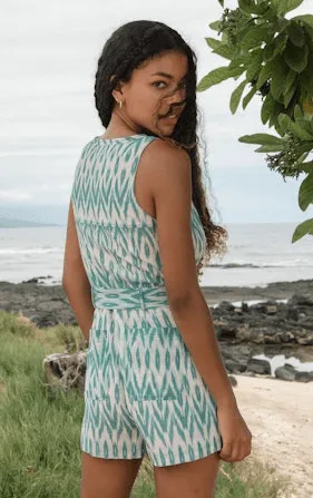Saylor Ayla Romper in Teal