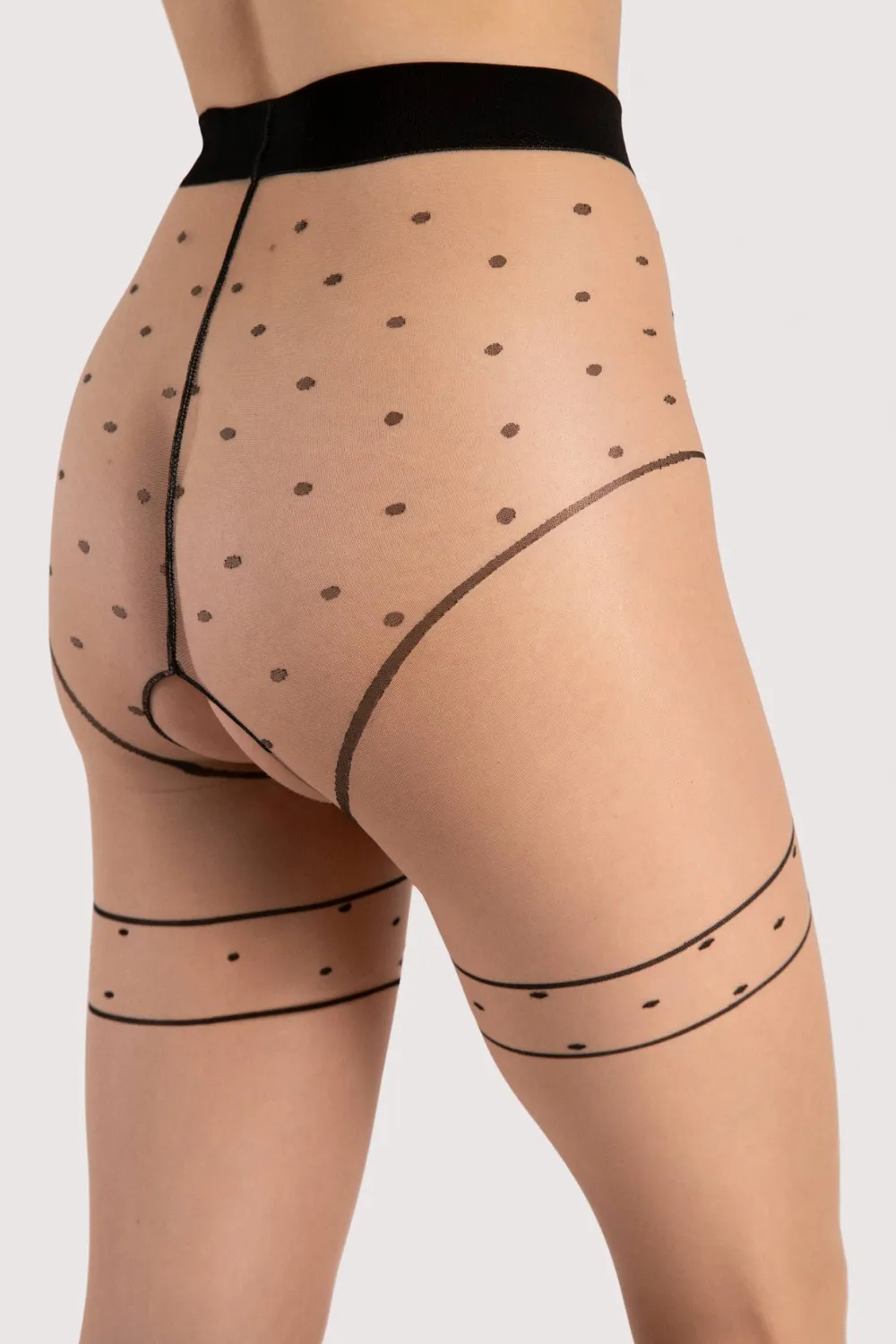 Sensual Starlight Crotchless Tights 20 Denier