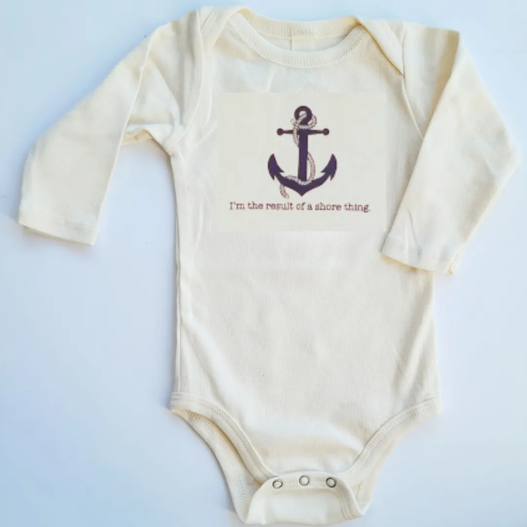 Shore Thing Nautical Long Sleeve Romper