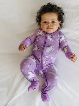 Sienna's Unicorns Bamboo Viscose Zippy