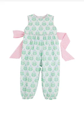 Sleeveless Rebecca Romper - Hanover Hand Block/Pier Party Pinckney Pink Stripe