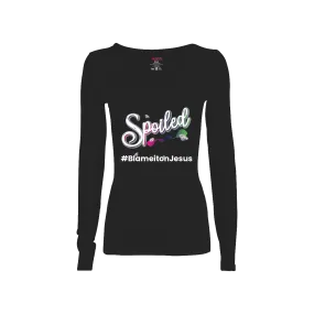 Spoiled #Blame It On Jesus Long-Sleeve T-Shirt