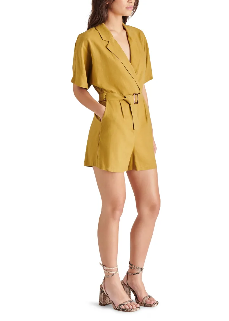 Steve Madden Honor Romper- Green Moss ***FINAL SALE***