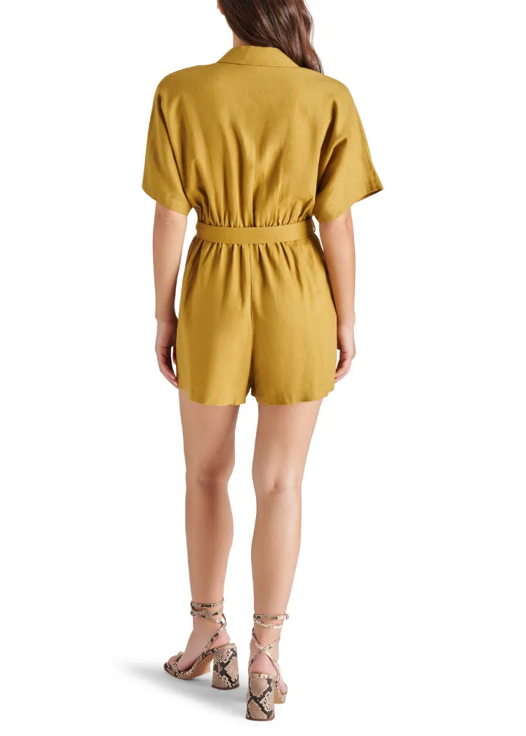 Steve Madden Honor Romper- Green Moss ***FINAL SALE***