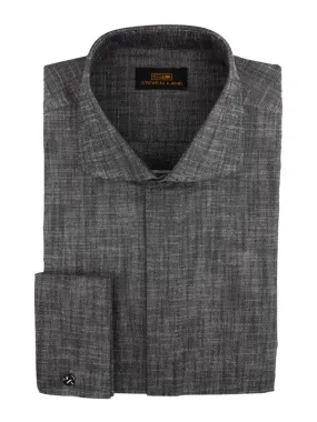 STEVEN LAND | COTTON LUREX DRESS SHIRT | COLOR Silver