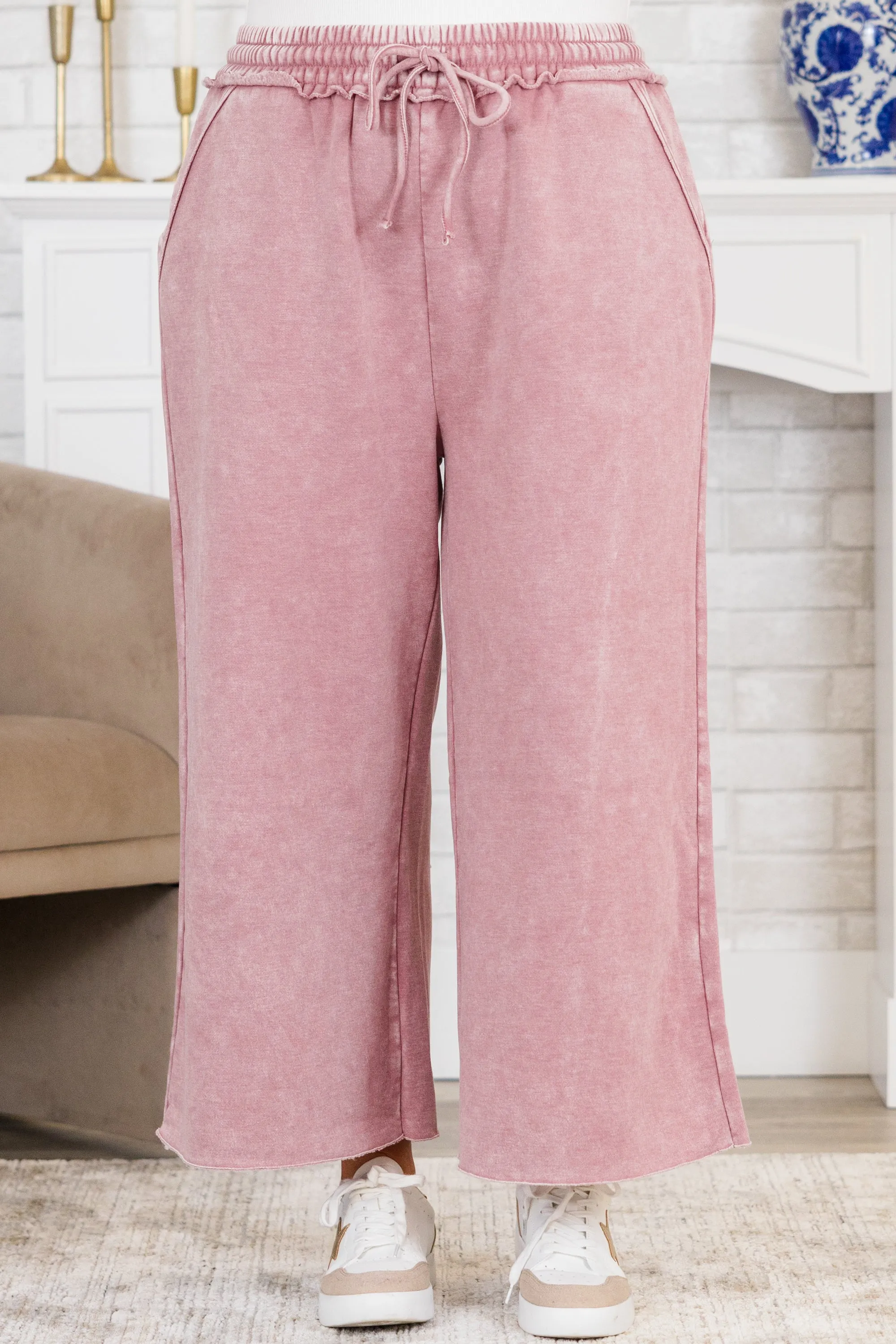 Sunday Scaries Sweatpants, Light Rose