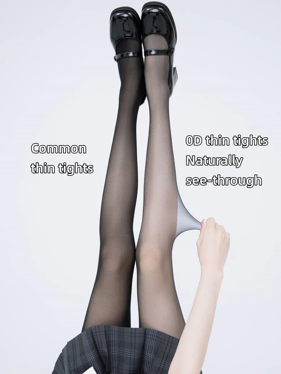 Super thin 0D black tights