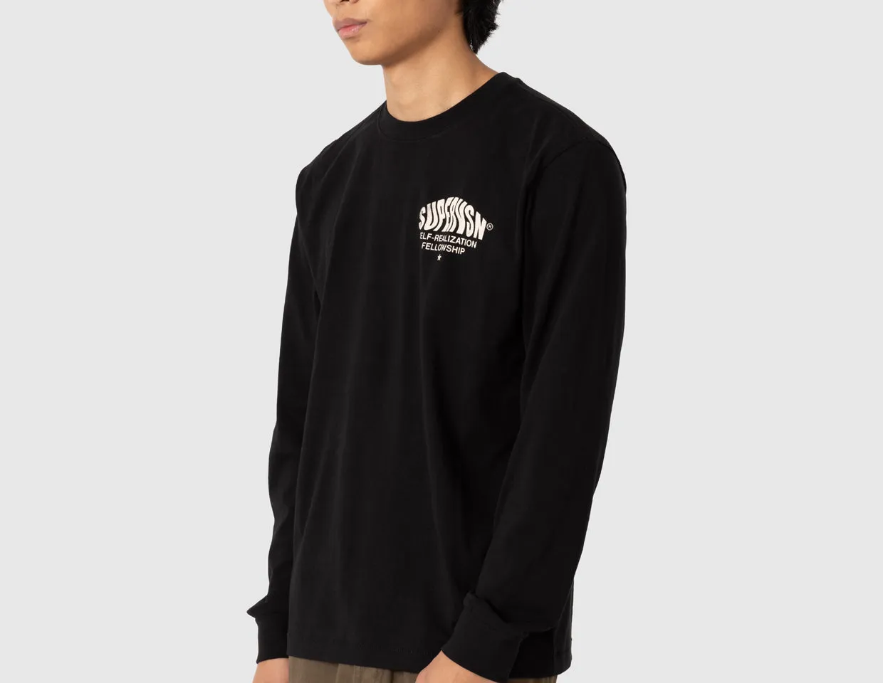 Supervsn Self Realization Long Sleeve T-shirt / Black