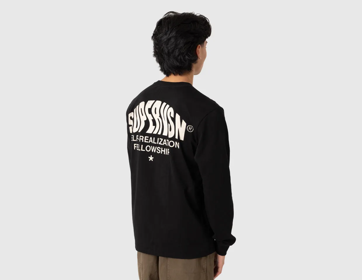 Supervsn Self Realization Long Sleeve T-shirt / Black