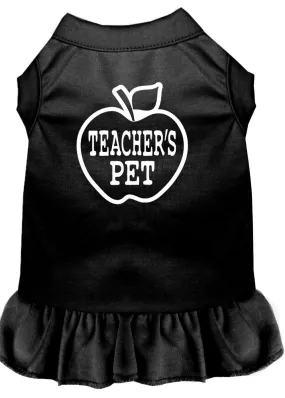Teachers Pet Screen Print Dress Black Xxl (18)