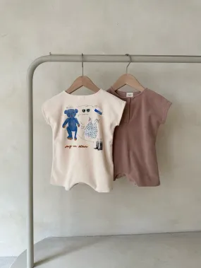 Teddy Terry Romper _2 Colours