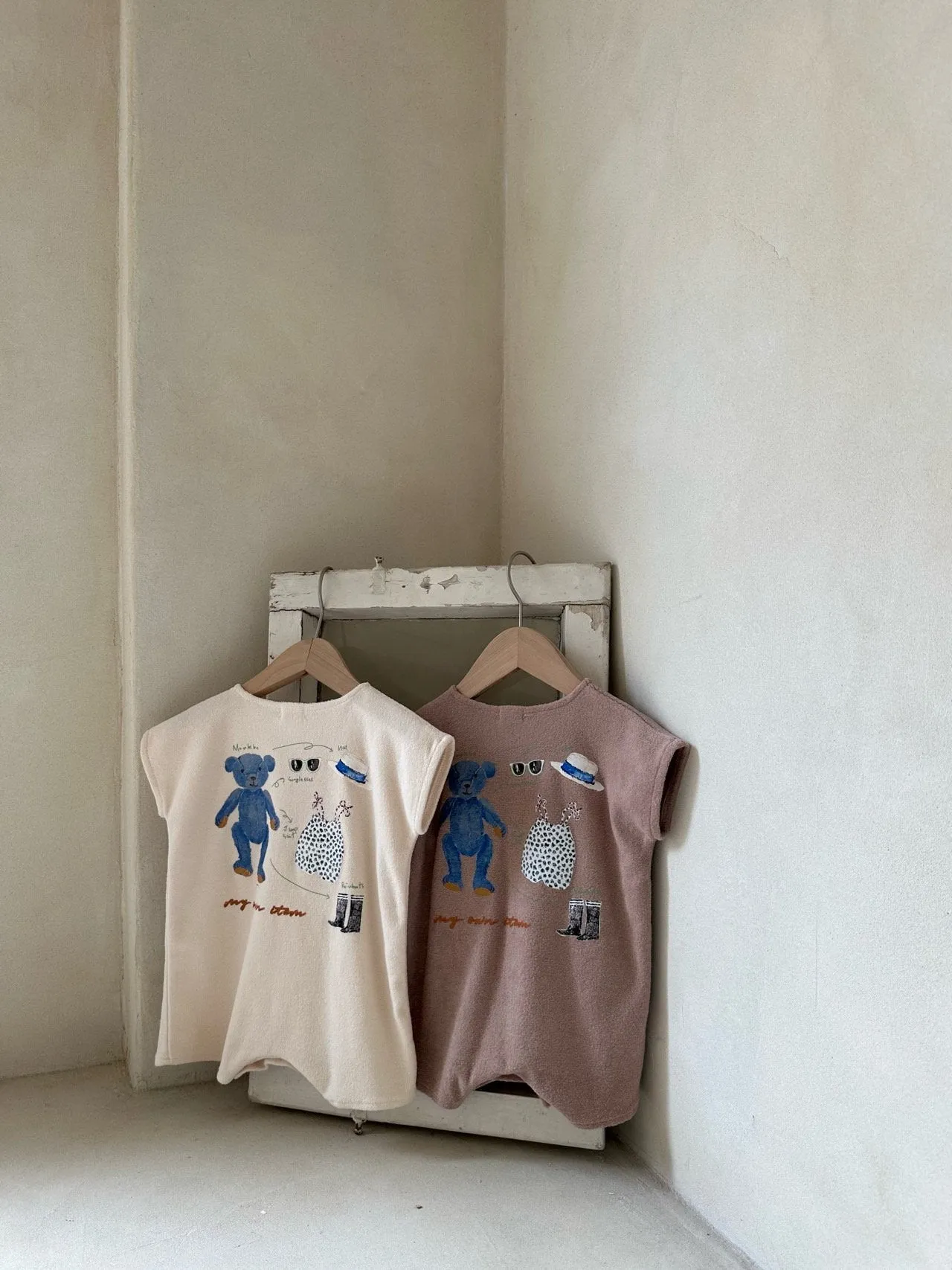 Teddy Terry Romper _2 Colours