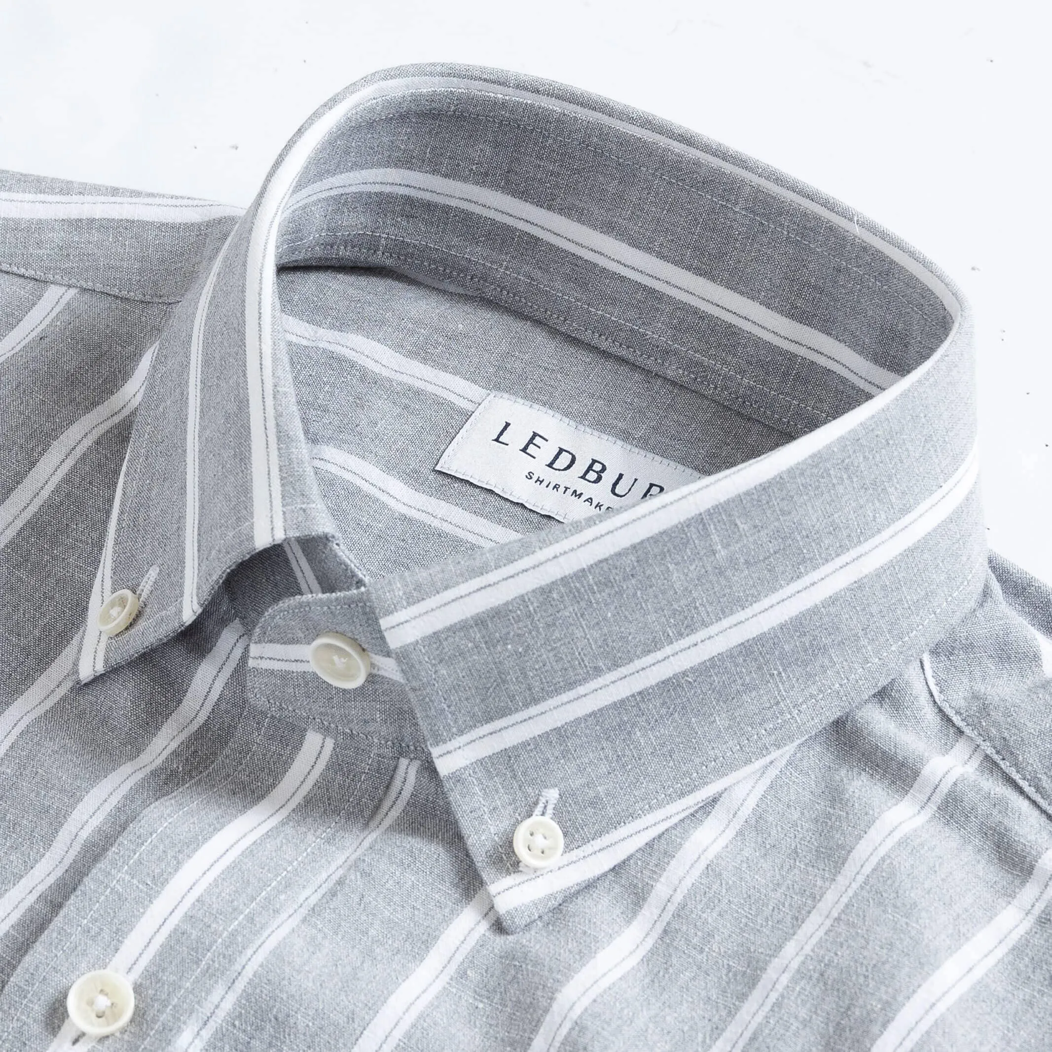 The Grey Harlow Cotton Linen Custom Shirt
