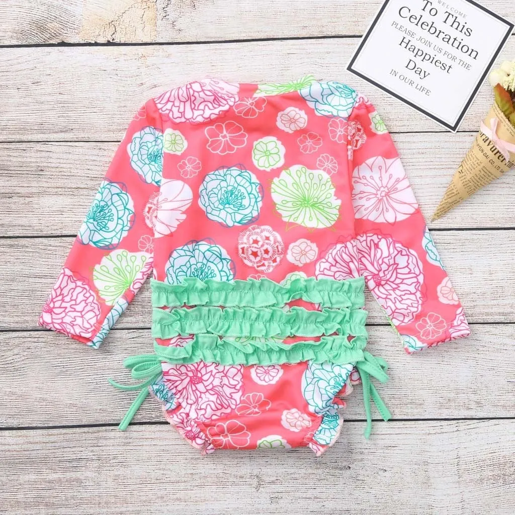 The "Layla" Floral Romper/Swimsuit
