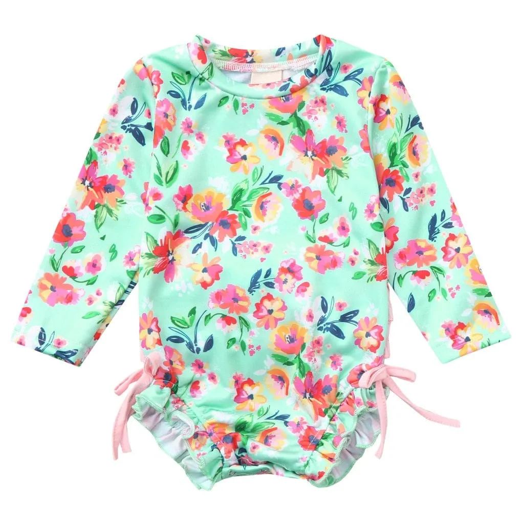 The "Layla" Floral Romper/Swimsuit