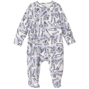 Tool Time Bamboo Zipper Romper