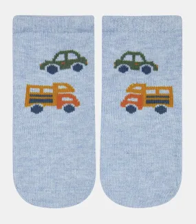 Toshi - Organic Socks Ankle Jacquard - Road Trip - Current