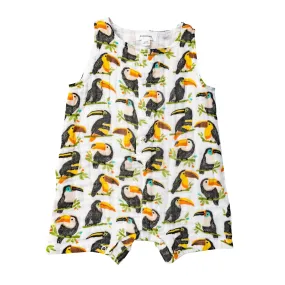 Toucan Sleeveless Romper
