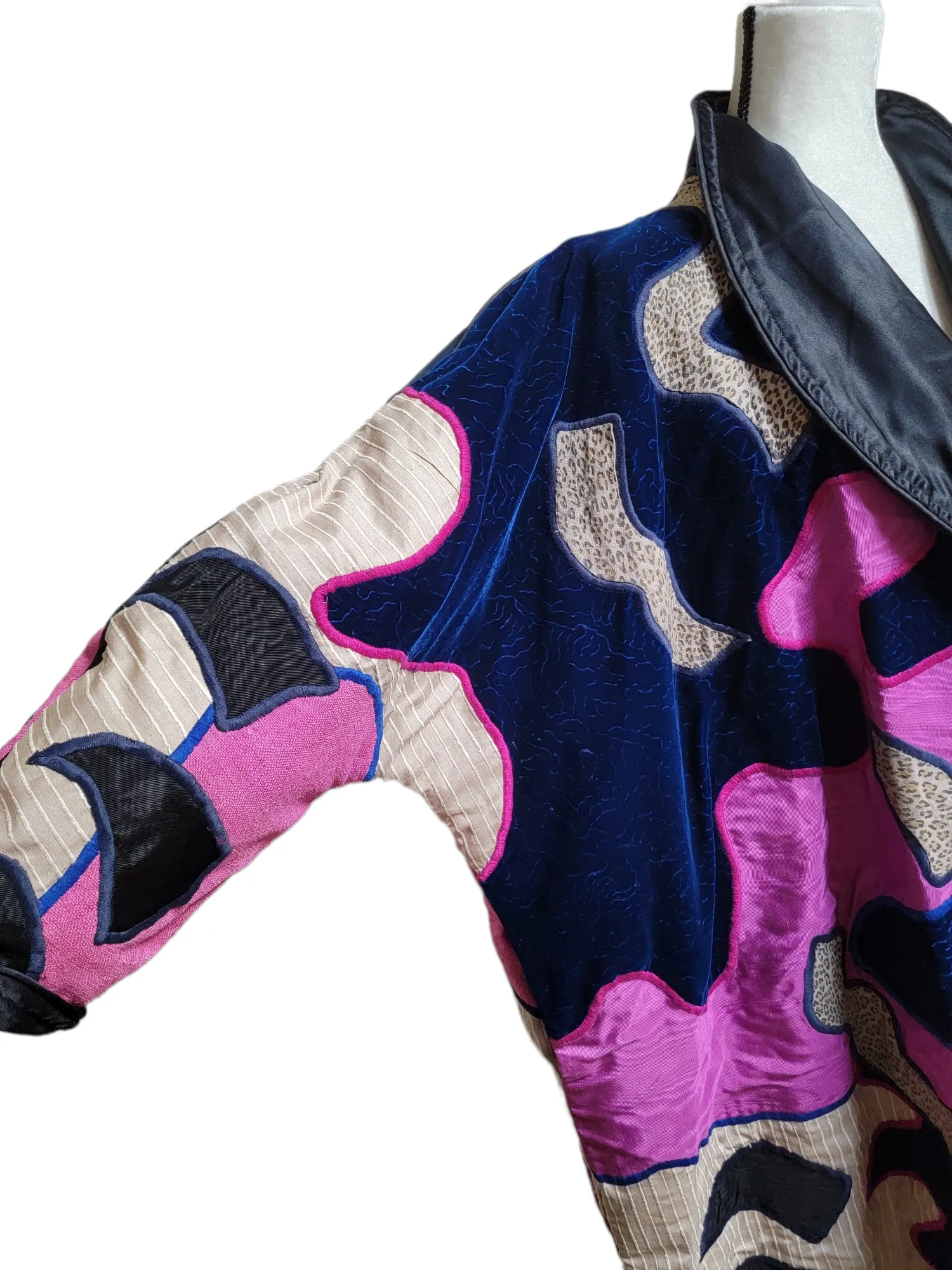 Vintage 1980’s Judith Roberts La Coleccion Applique and Patchwork Coat