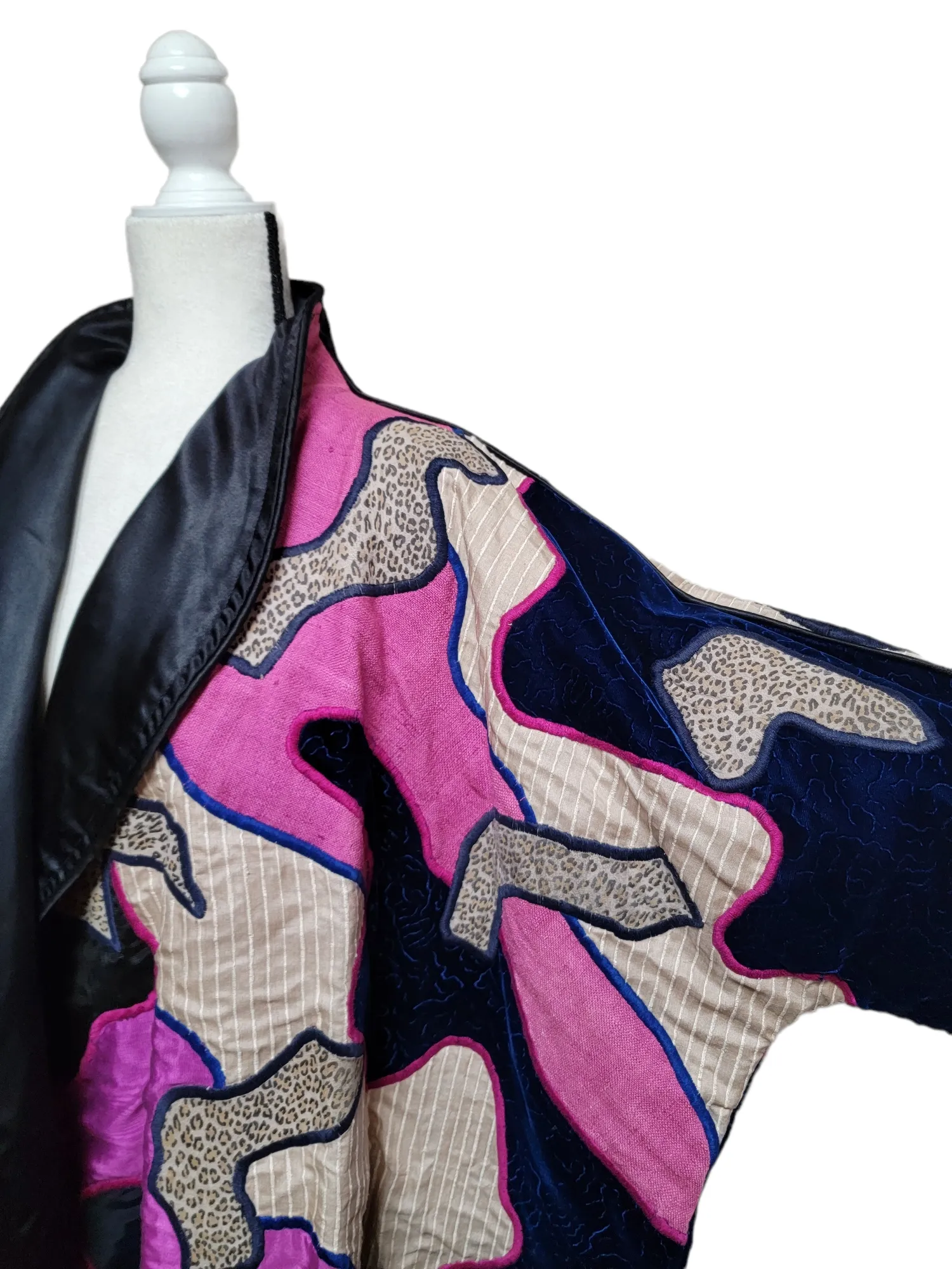 Vintage 1980’s Judith Roberts La Coleccion Applique and Patchwork Coat