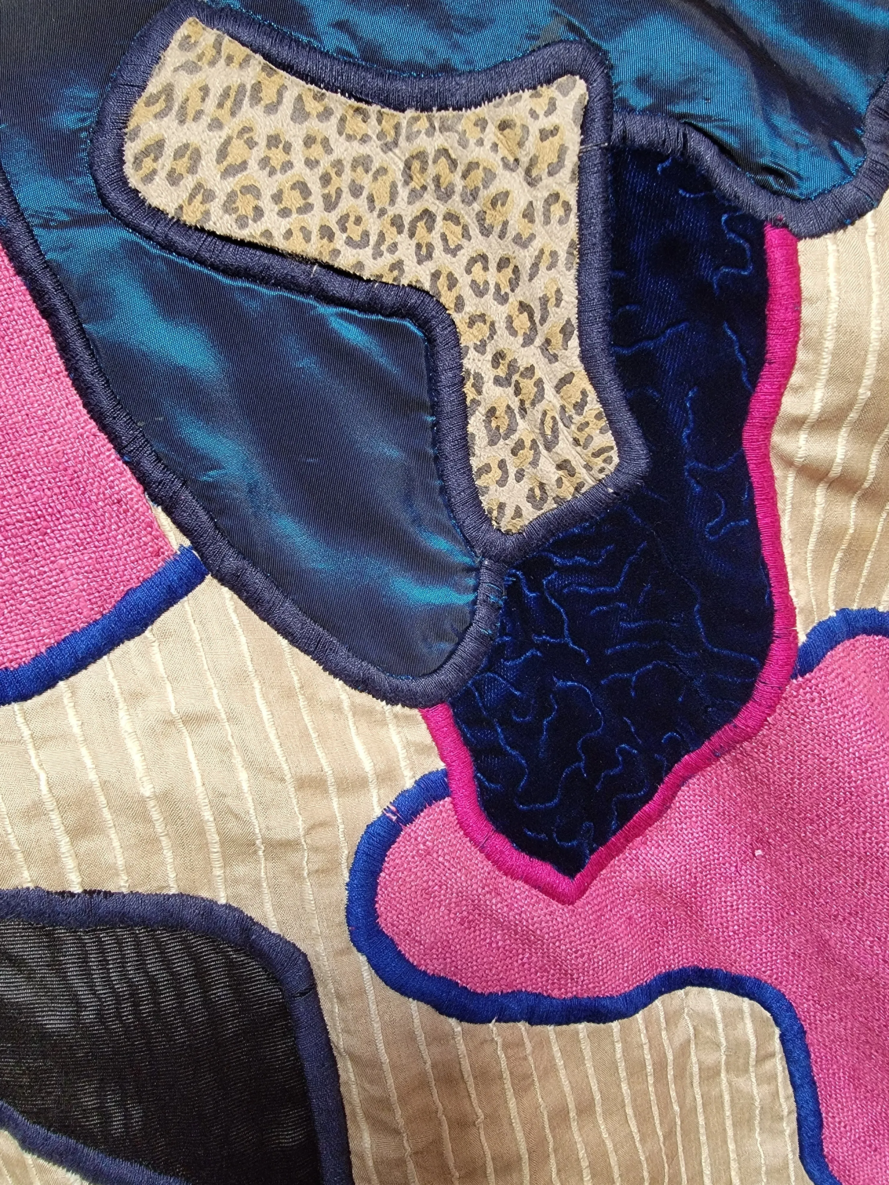 Vintage 1980’s Judith Roberts La Coleccion Applique and Patchwork Coat