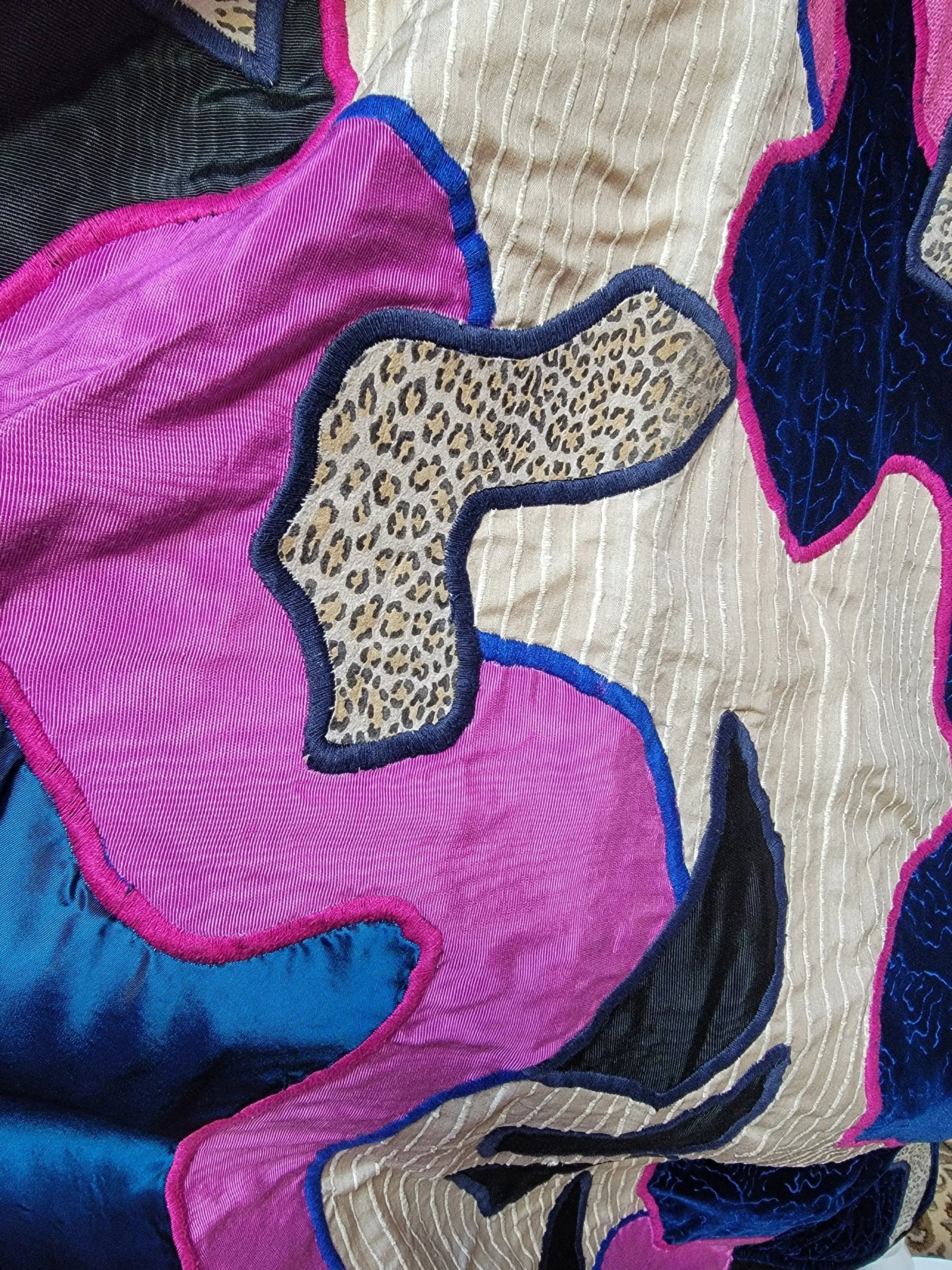 Vintage 1980’s Judith Roberts La Coleccion Applique and Patchwork Coat