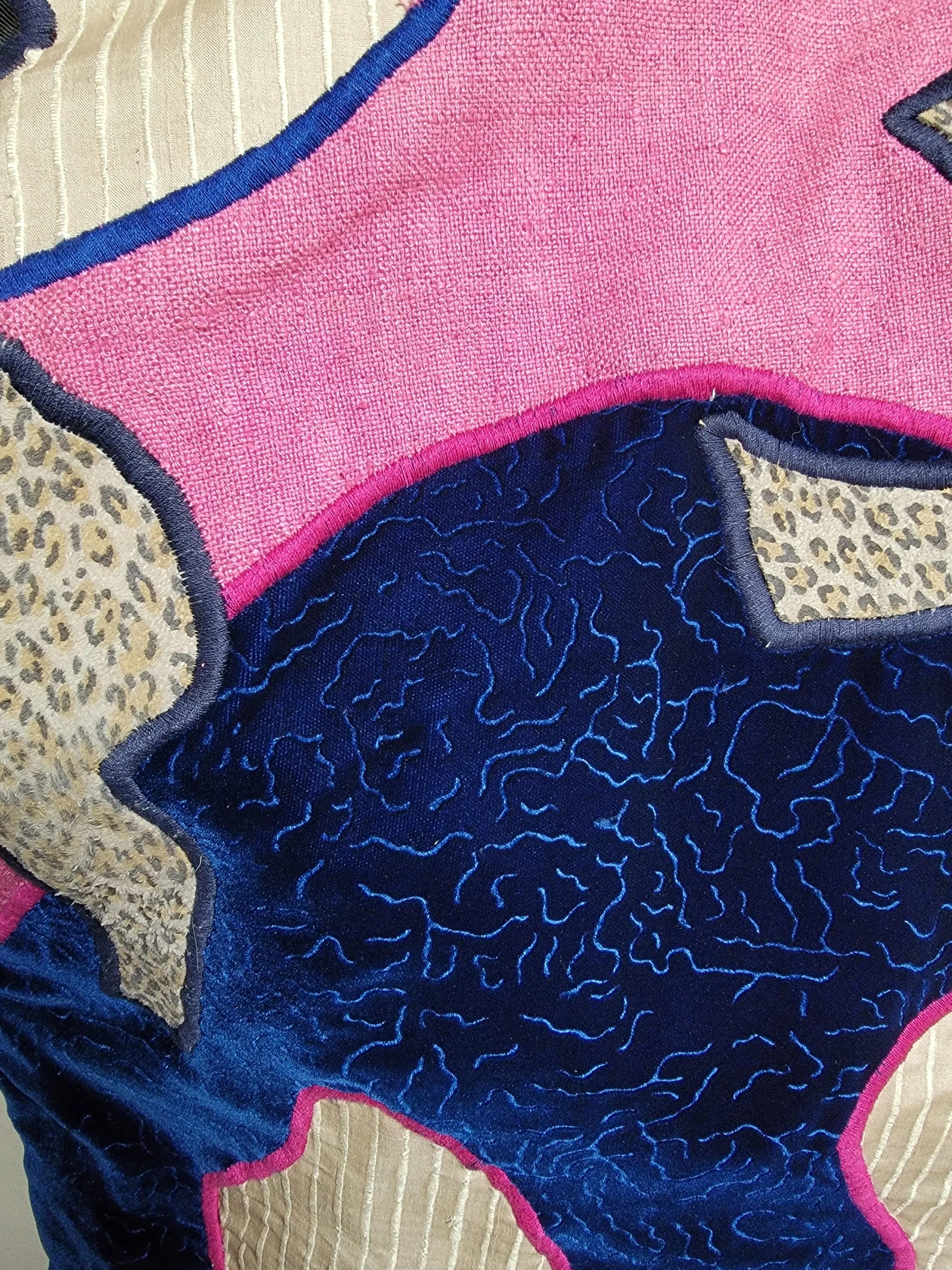 Vintage 1980’s Judith Roberts La Coleccion Applique and Patchwork Coat