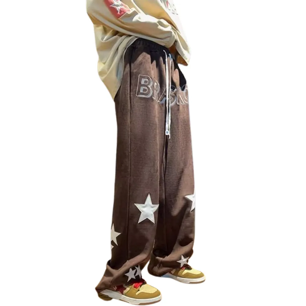 Vintage Pentagram Suede Sweatpants
